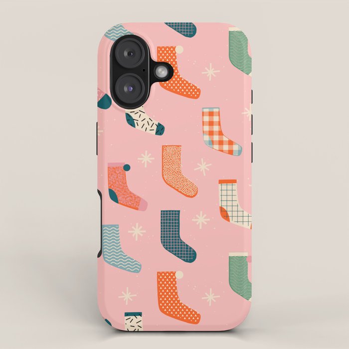 Christmas socks iPhone Case Gallery Image 1