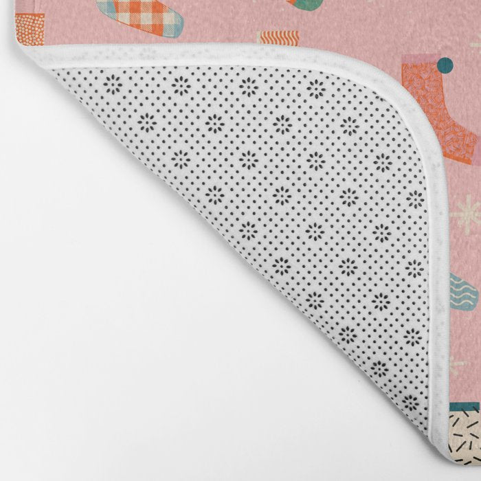 Christmas socks Bath Mat Gallery Image 2