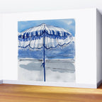 Blue Beach Umbrella Shade Wall Mural Gallery Image 2