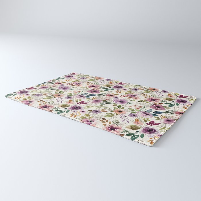 Autumn Amethyst Floral Rug Gallery Image 3
