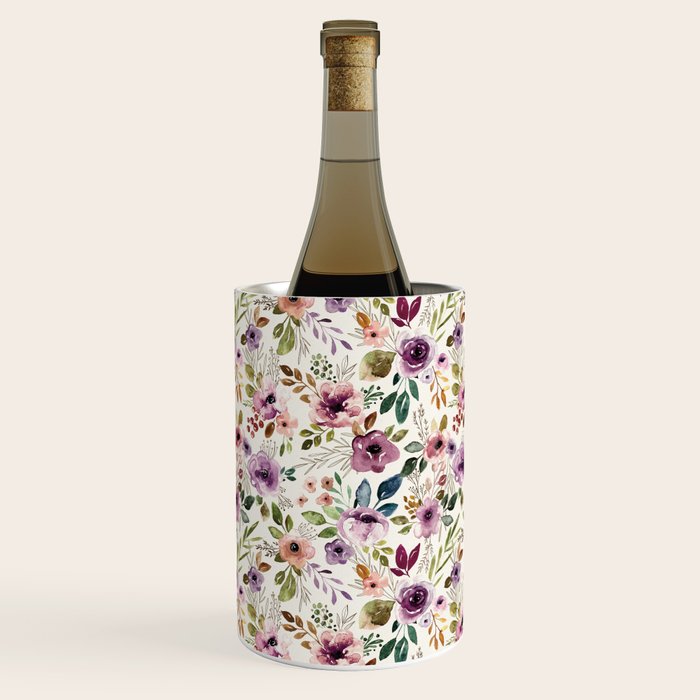 Autumn Amethyst Floral Wine Chiller Gallery Image 3