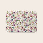 Autumn Amethyst Floral Bath Mat Gallery Image 1