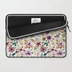 Autumn Amethyst Floral Laptop Sleeve Gallery Image 2