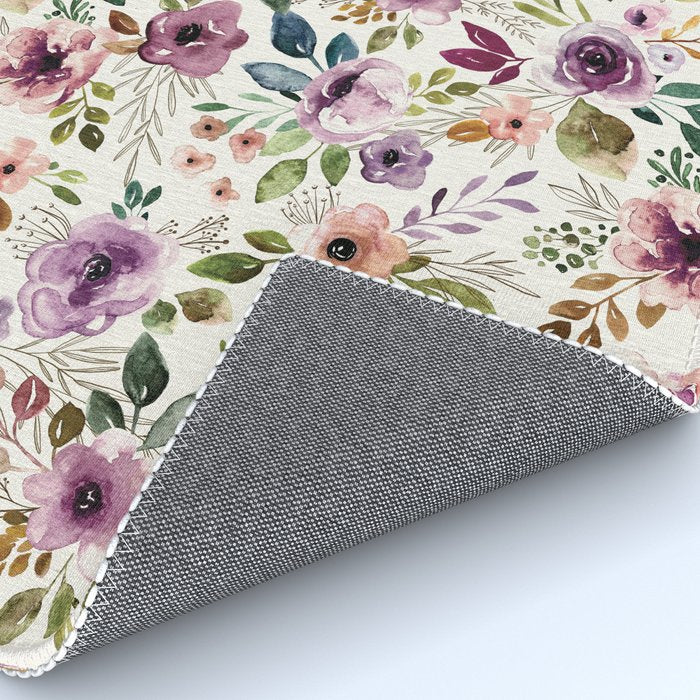 Autumn Amethyst Floral Rug Gallery Image 4
