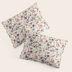 Autumn Amethyst Floral Pillow Sham Gallery Image 3