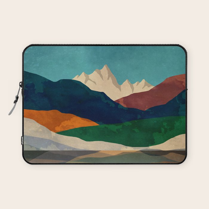 Mountains by the lake Laptop Sleeve Gallery Image 1