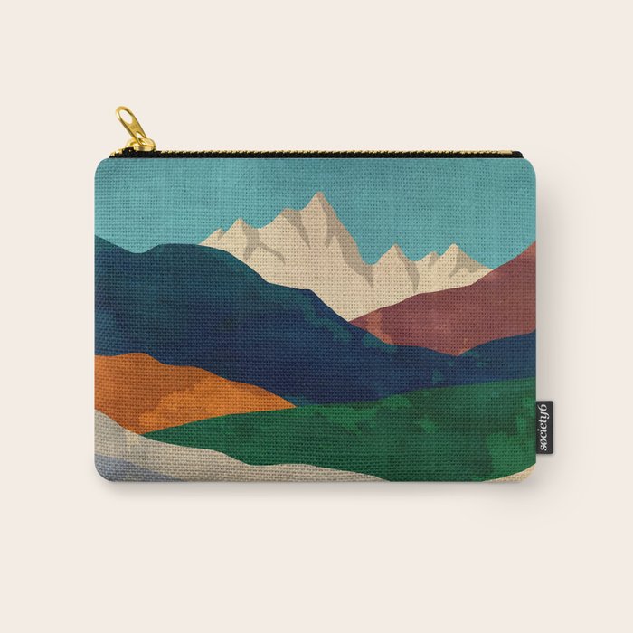 Mountains by the lake Carry All Pouch Gallery Image 1