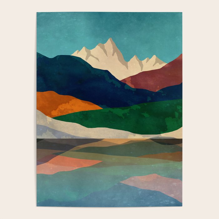 Mountains by the lake Poster Gallery Image 4