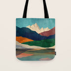 Mountains by the lake Tote Bag Gallery Image 1