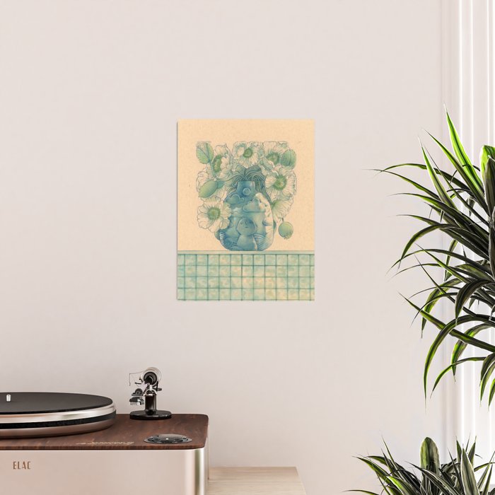 Blue Bud Vase Poster Gallery Image 2