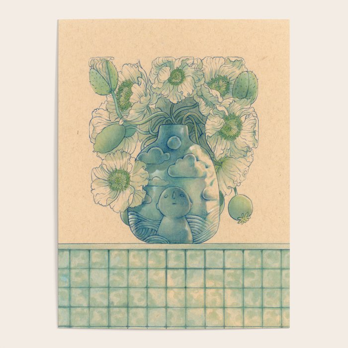 Blue Bud Vase Poster Gallery Image 4