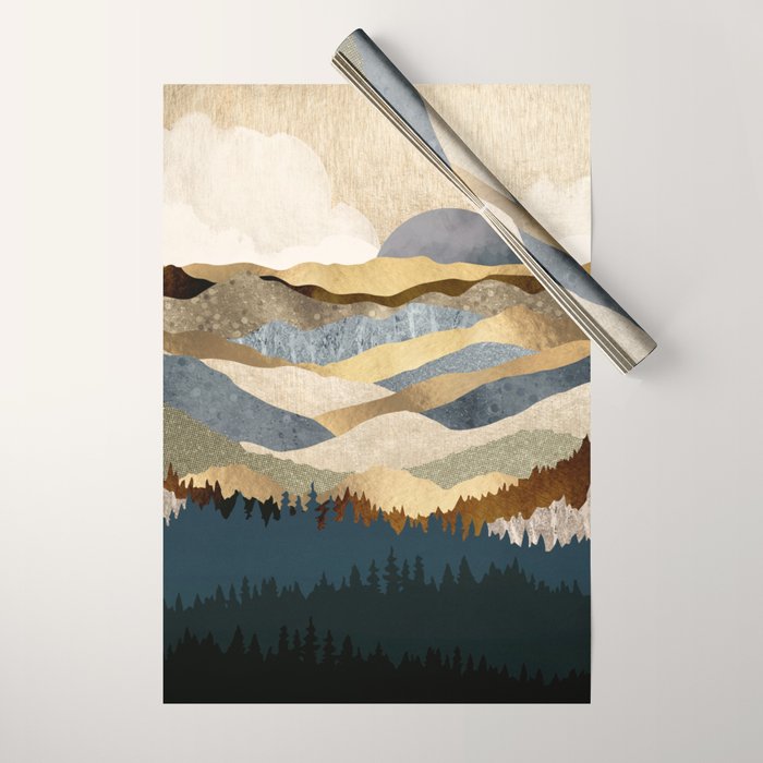 Golden Vista Wrapping Paper Gallery Image 1