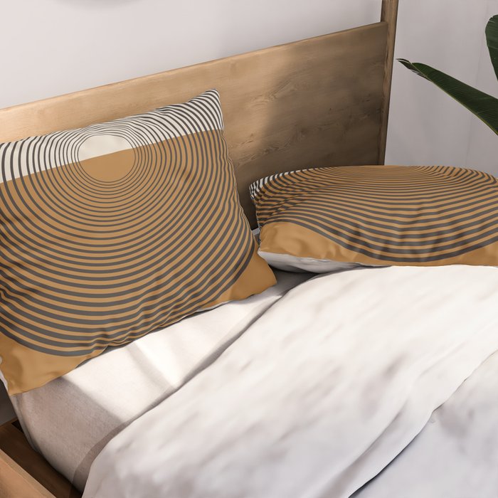 Mid Century Style, Retro  Pillow Sham Gallery Image 2