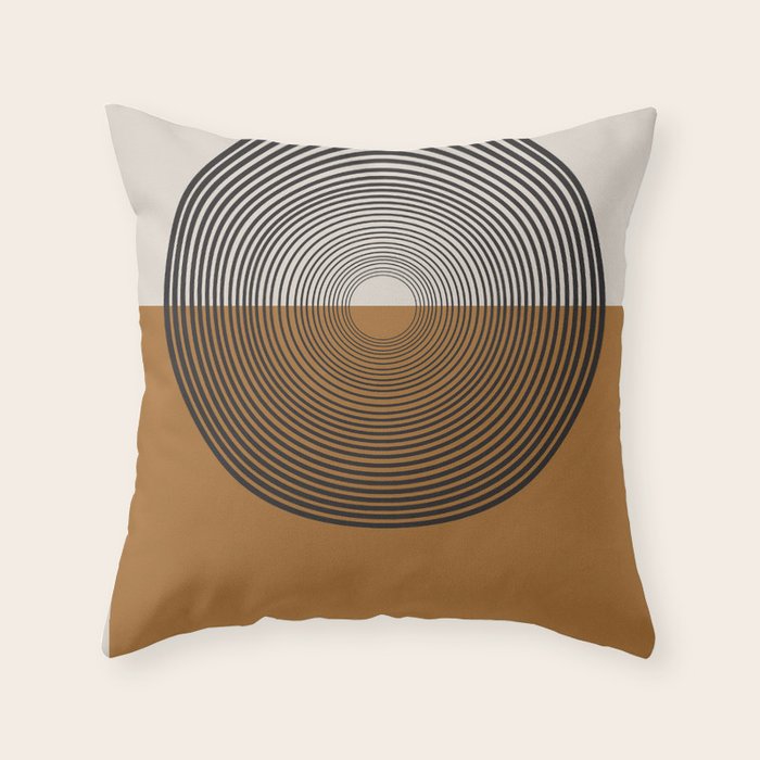 Mid Century Style, Retro  Throw Pillow Gallery Image 1