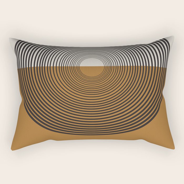 Mid Century Style, Retro  Rectangular Pillow Gallery Image 2