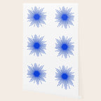 Royal Blue Mid Century Modern Minimal Sunburst Retro Sun Wallpaper Gallery Image 2
