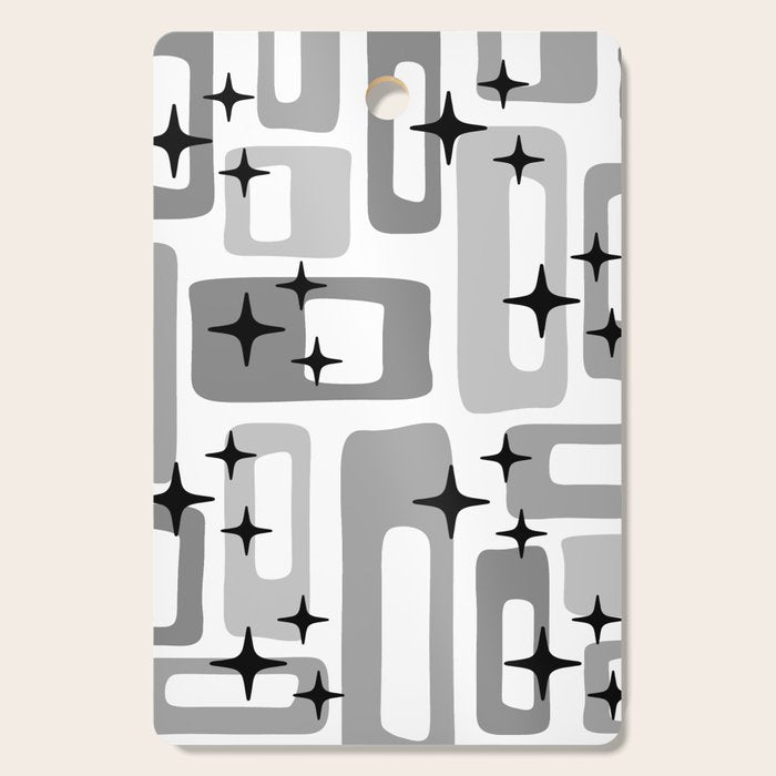 Retro Mid Century Modern Abstract Pattern 241 Cutting Board Gallery Image 1