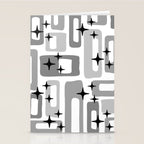 Retro Mid Century Modern Abstract Pattern 241 Stationery Card Gallery Image 2