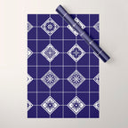Talavera Mexican Tile - Porcelain Palette Wrapping Paper Gallery Image 1