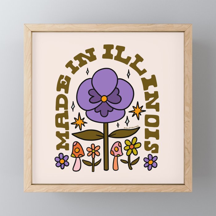 Made In Illinois Mini Art Print Gallery Image 1