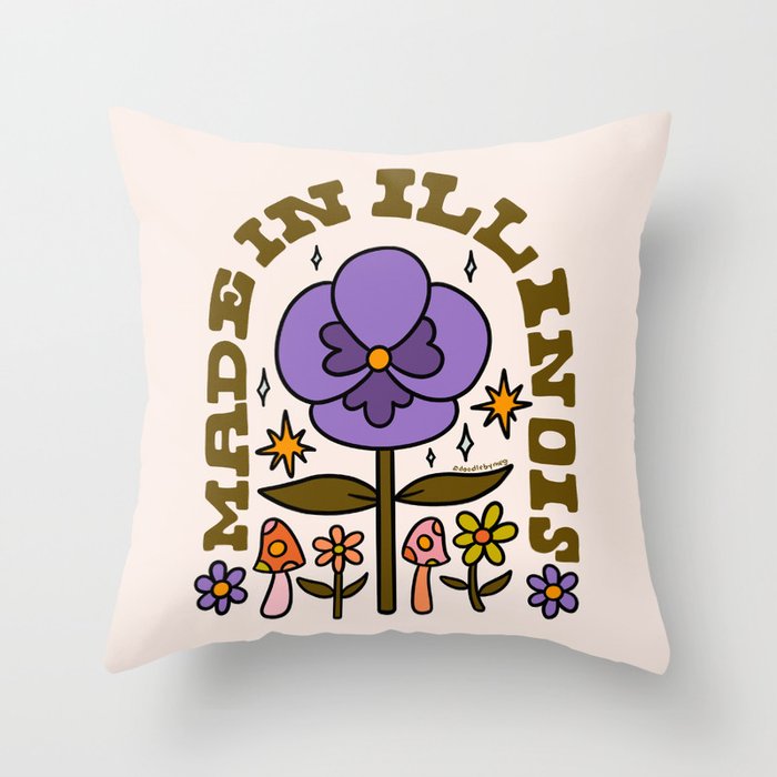 Made In Illinois Throw Pillow Gallery Image 6