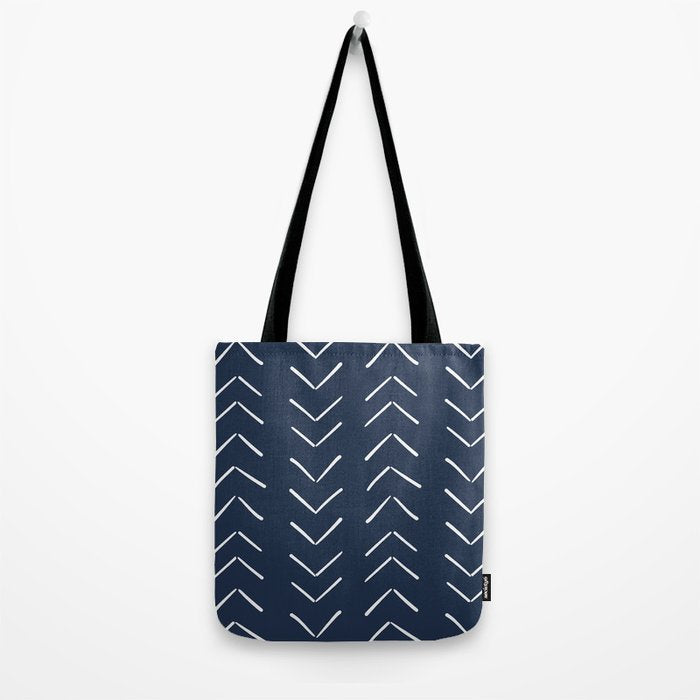 Boho Big Arrows in Navy Tote Bag Gallery Image 2