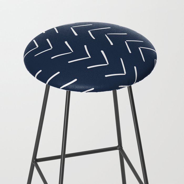 Boho Big Arrows in Navy Stool Gallery Image 2