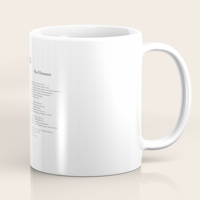 Desiderata by Max Ehrmann  Coffee Mug Gallery Image 1