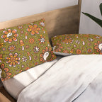 Candy Corn Flower Print Pillow Sham Gallery Image 2