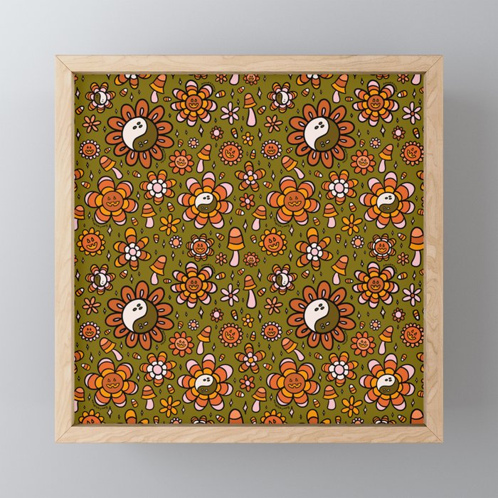 Candy Corn Flower Print Mini Art Print Gallery Image 1