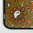 Candy Corn Flower Print Laptop Sleeve Gallery Image 3