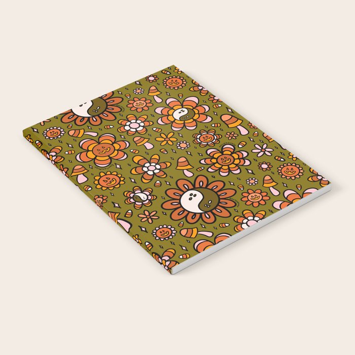 Candy Corn Flower Print Notebook Gallery Image 1