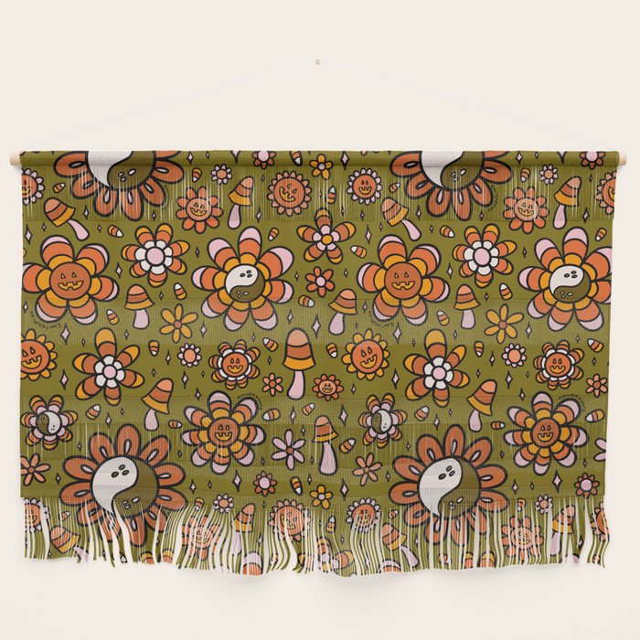 Candy Corn Flower Print Wall Hanging Gallery Image 1