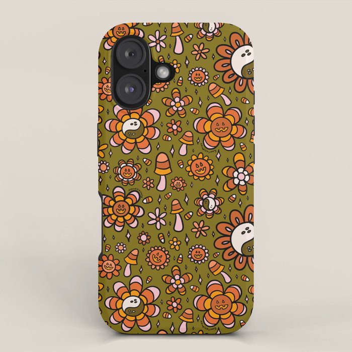 Candy Corn Flower Print iPhone Case Gallery Image 1