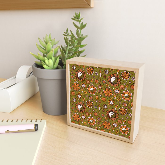 Candy Corn Flower Print Mini Art Print Gallery Image 2