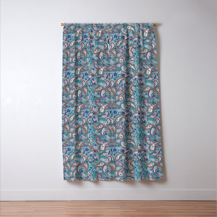 Whimsical Paisley Dance Window Curtain Gallery Image 3