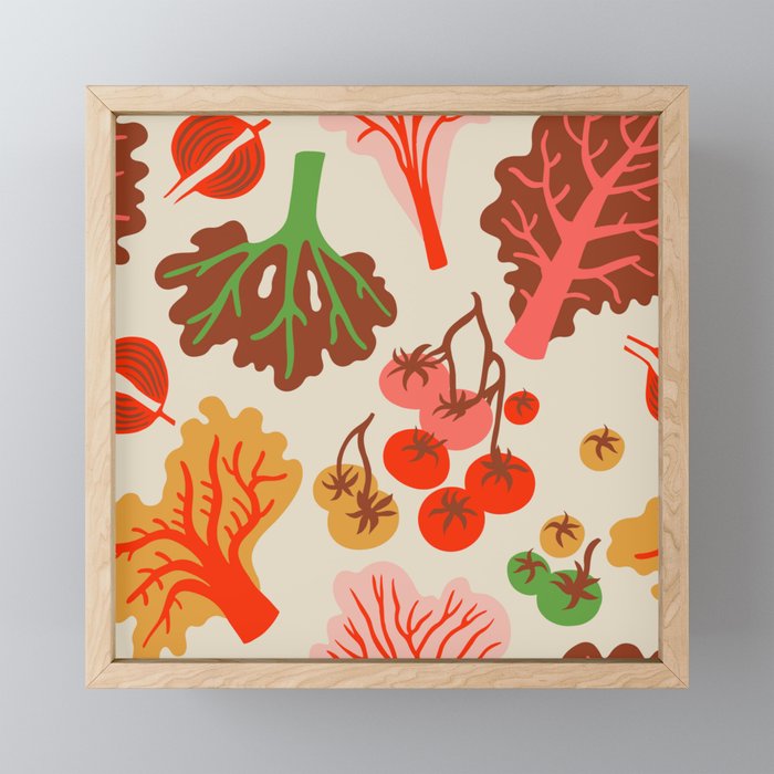 FARMFOLK SALAD Mini Art Print Gallery Image 1