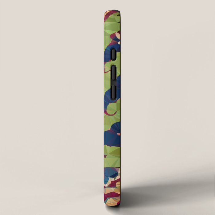 Safavid Rug Detail Abstract Low Poly Geometric Vector Art iPhone Case Gallery Image 2