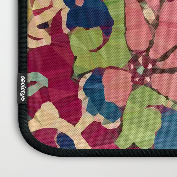 Safavid Rug Detail Abstract Low Poly Geometric Vector Art Laptop Sleeve Gallery Image 3
