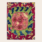 Safavid Rug Detail Abstract Low Poly Geometric Vector Art Poster Gallery Image 4