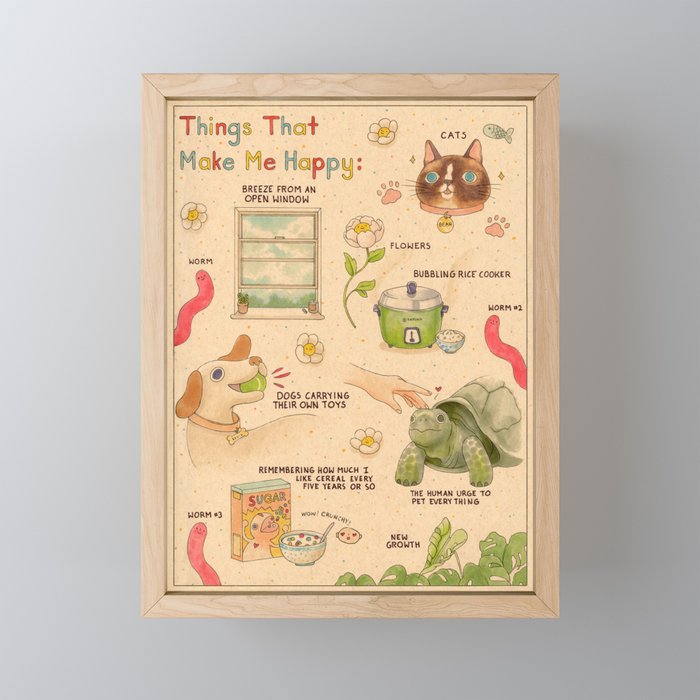 Happy Mini Art Print Gallery Image 1