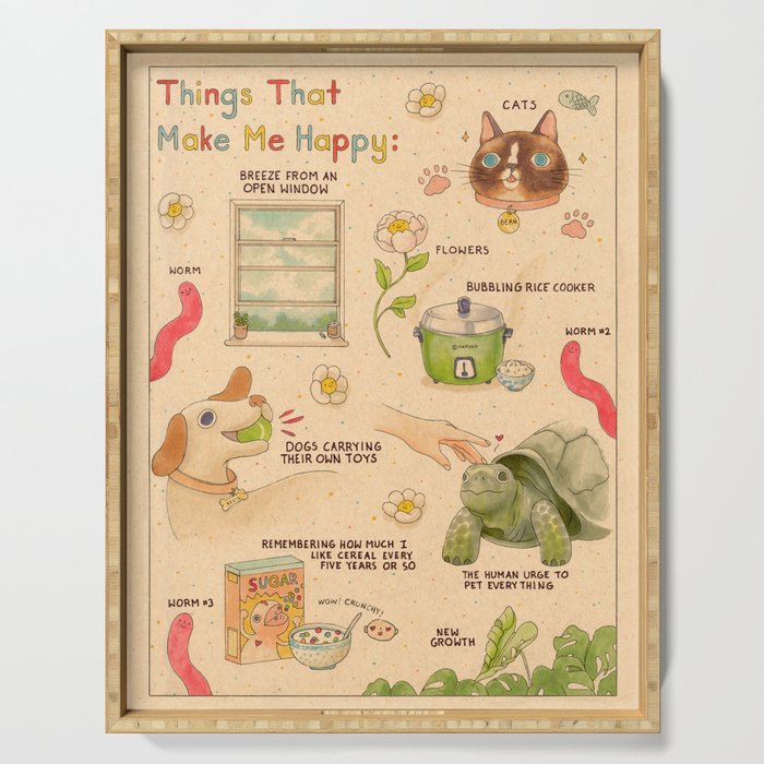 Happy Serving Tray Gallery Image 1