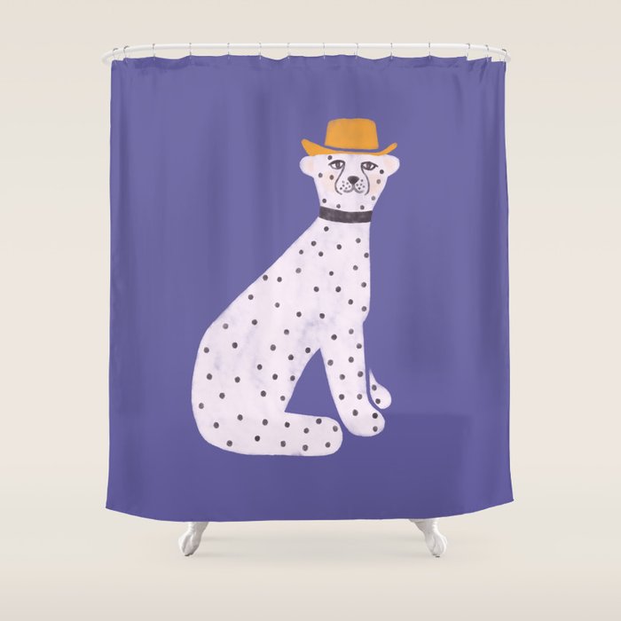 Snow Leopard Shower Curtain Gallery Image 1