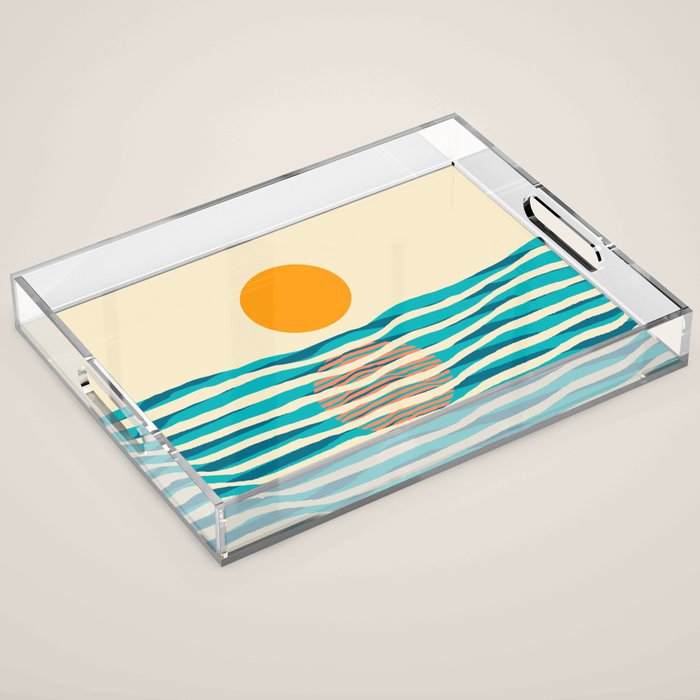 Ocean current Acrylic Tray Gallery Image 1