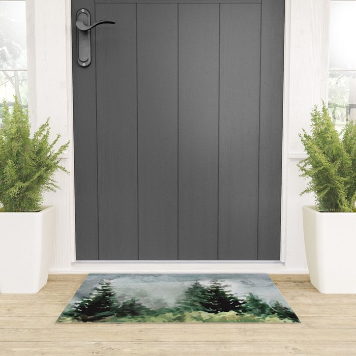 Pine Trees 2 Welcome Mat Gallery Image 3