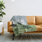 Pine Trees 2 Throw Blanket Gallery Image 1