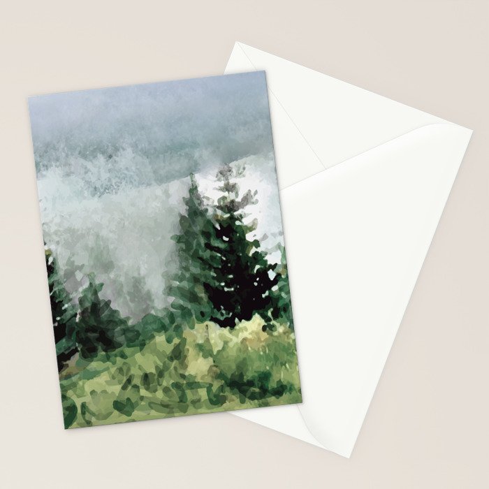 Pine Trees 2 Stationery Card Gallery Image 2