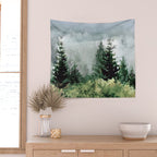Pine Trees 2 Wall Tapestry Gallery Image 2