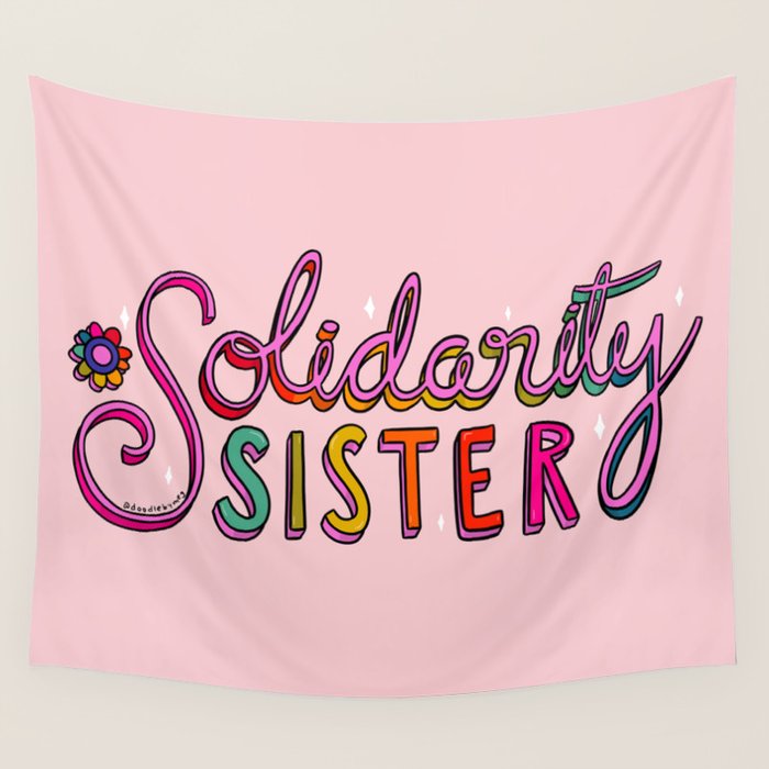 Solidarity Sister Wall Tapestry Gallery Image 4