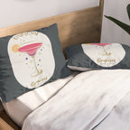 Daiquiri Cocktail Zodiac Sign Pillow Sham Gallery Image 2